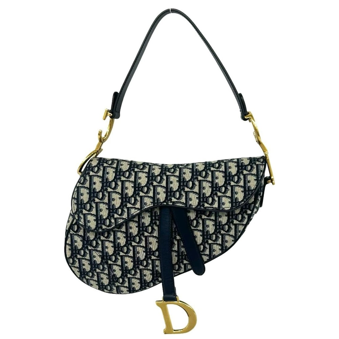 Christian Dior Saddle Bag, Oblique Pattern, Canvas and Leather, Genuine Semi-One Shoulder Navy,: --- Catalog ---Category: SizeSize (HxWxD): 20cm x 26cm x 6cm / 7.87'' x 10.23'' x 2.36''Category: DesignType: Saddle bag, Shoulder bagColor: NavyGender: WomenMaterial: Canvas , Leather Category: Gener