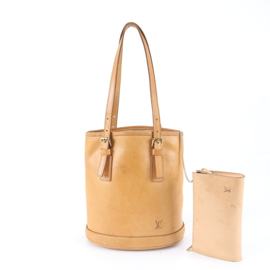 Louis Vuitton Mare Vingt-et-M M99070 Leather Tote Bag, Shoulder Handbag for Women (with pouch): --- Catalog ---Category: SizeSize (HxWxD): 24cm x 22cm x 15cm / 9.44'' x 8.66'' x 5.9''Category: DesignType: Handbag, Pouch, Shoulder bag, Tote bagColor: NaturalGender: WomenMaterial: Leather Category