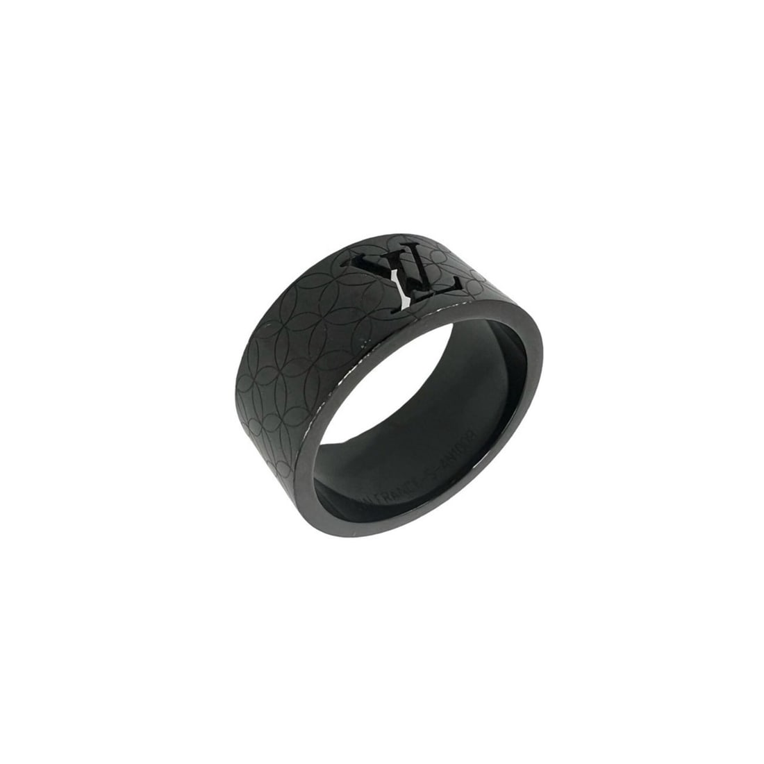 LOUIS VUITTON Louis Vuitton Bague Champs-Élysées Ring Stainless Steel Accessory Black 2919a: --- Catalog ---Category: SizeJP Size: 16US Size: 8Category: DesignType: Band ringColor: BlackGender: WomenMaterial: Stainless steelCategory: GeneralBrand: Louis Vuitton--- Item List ---Section: Condit