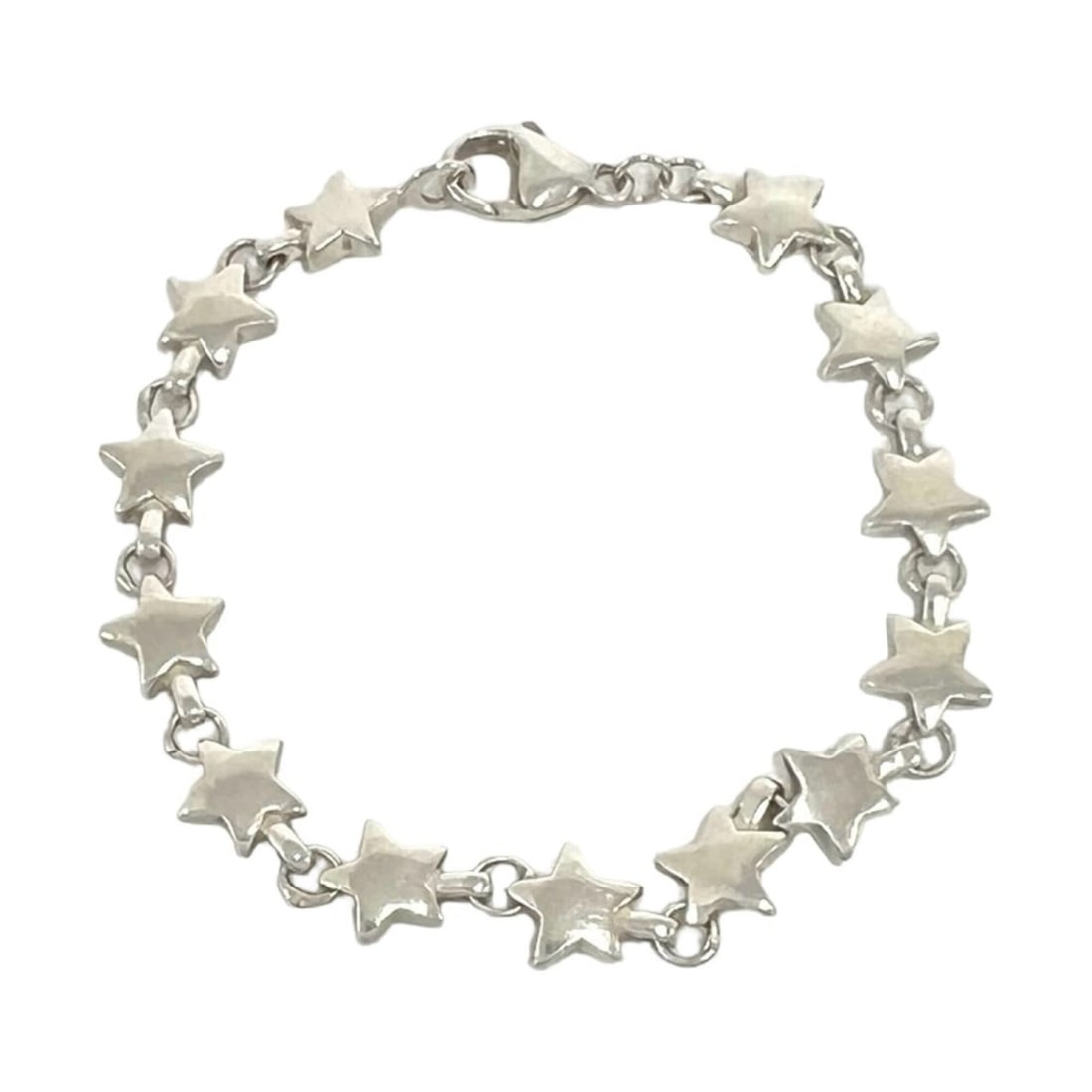 TIFFANY&Co. Tiffany Vintage Puff Star Bracelet, Sterling Silver 925, Accessory, Silver, Item Number: --- Catalog ---Category: SizeLength: 16.5cm / 6.49''Category: DesignType: Charm braceletColor: SilverGender: WomenMaterial: Silver 925Category: GeneralBrand: Tiffany--- Item List ---Section: Condition
