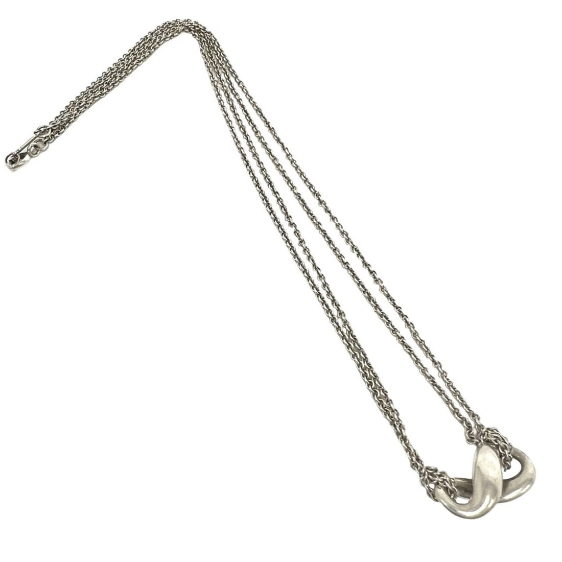 TIFFANY&Co. Tiffany Vintage Infinity Necklace, Sterling Silver 925, Accessory Pendant, Silver, Item: --- Catalog ---Category: SizePendant Size: 8mm x 17mm / 0.31'' x 0.66''Neck Circumference: 39.5 cm / 15.55''Category: DesignColor: SilverGender: WomenMaterial: Silver 925Pendant Type: PendantNecklace 