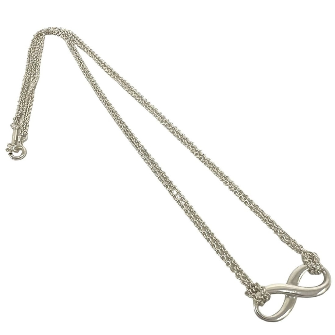 TIFFANY&Co. Tiffany Vintage Infinity Necklace, Sterling Silver 925, Accessory Pendant, Silver, Item: --- Catalog ---Category: SizePendant Size: 20mm x 8mm / 0.78'' x 0.31''Neck Circumference: 41 cm / 16.14''Category: DesignColor: SilverGender: WomenMaterial: Silver 925Pendant Type: PendantNecklace Ty