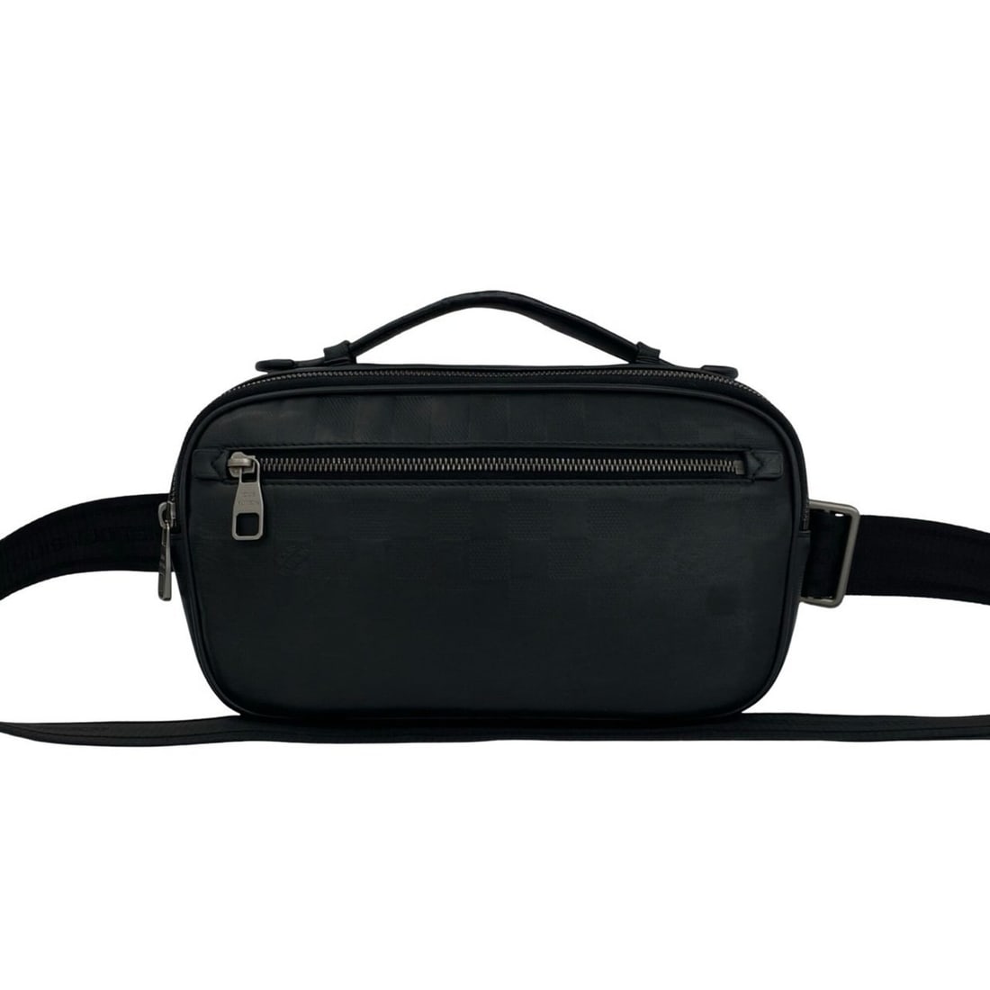 LOUIS VUITTON Ambrelle Damier Infini Leather 2-way Handbag Shoulder Body Bag Black 29466: --- Catalog ---Category: SizeSize (HxWxD): 17cm x 27cm x 5cm / 6.69'' x 10.62'' x 1.96''Category: DesignType: Handbag, Shoulder bag, Sling bagColor: BlackGender: WomenMaterial: Leather Category: Gener