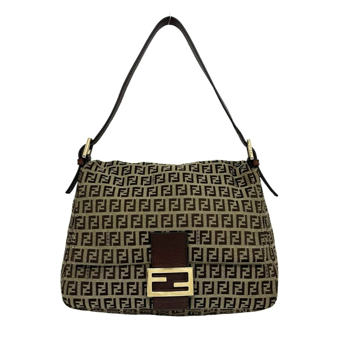 FENDI Mamma Bucket Zucchino FF Pattern Logo Canvas Leather Semi One Shoulder Bag Brown 18883: --- Catalog ---Category: SizeSize (HxWxD): 22cm x 28.5cm x 11.5cm / 8.66'' x 11.22'' x 4.52''Category: DesignType: Shoulder bagColor: BrownGender: WomenMaterial: Canvas , Leather Category: GeneralBran