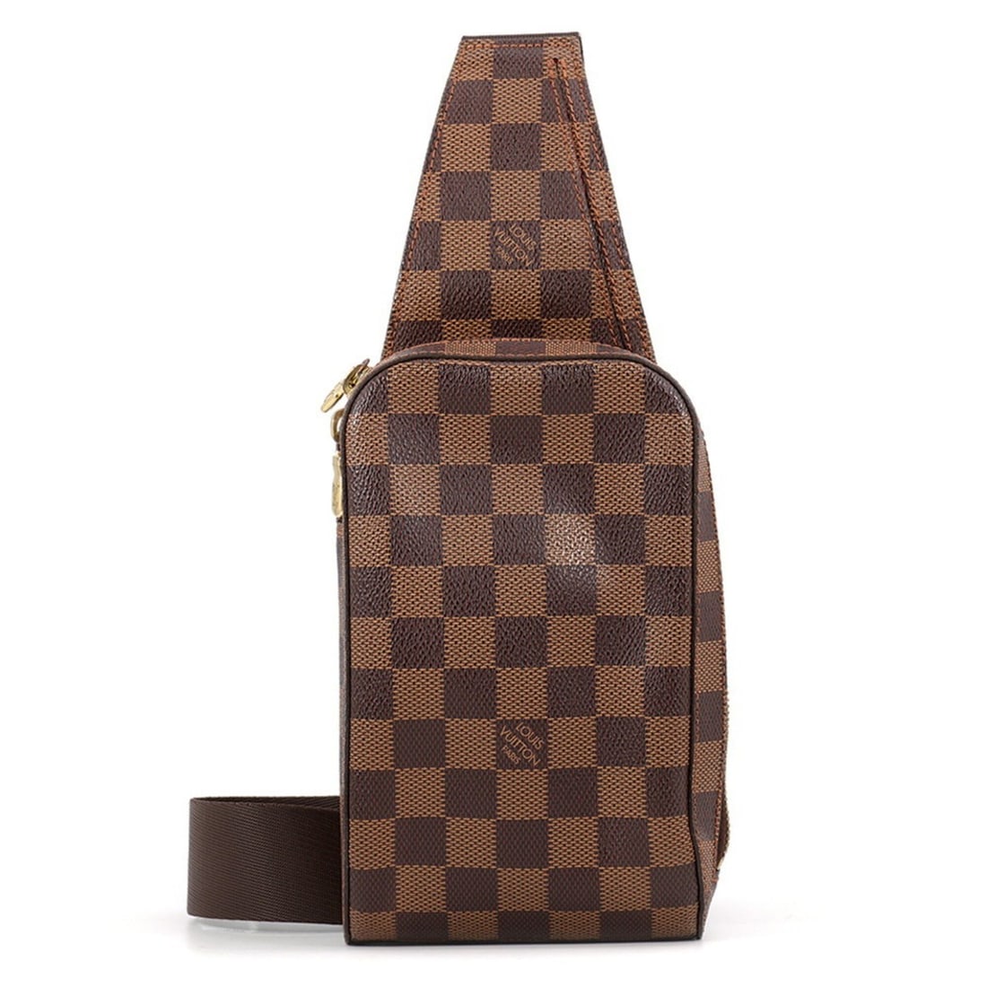 Louis Vuitton body bag, Damier Ebene, Geronimos N51994. shoulder waist pouch, handbag for men.: --- Catalog ---Category: SizeWeight: 320g / 11.28oz.Size (HxWxD): 19.5cm x 11cm x 5cm / 7.67'' x 4.33'' x 1.96''Strap Length: 33cm - 100cm / 12.99'' - 39.36''Category: DesignType: Handbag, Shoulder ba