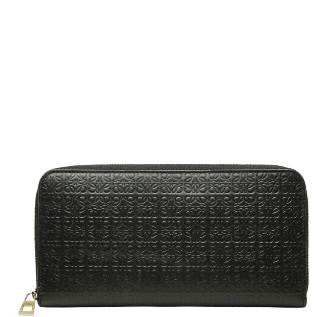 Loewe Repeat Anagram Round Zip Long Wallet, Black Leather, Women's LOEWE: --- Catalog ---Category: SizeSize (HxWxD): 10cm x 19cm x 1.5cm / 3.93'' x 7.48'' x 0.59''Category: DesignType: Long wallet (bi-fold)Color: BlackGender: WomenMaterial: Leather Category: GeneralBrand: L