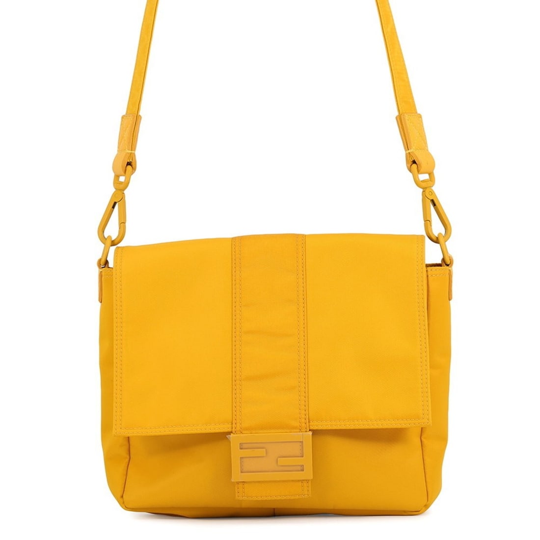 Fendi Shoulder Bag Bucket Nylon 7VA537 FENDI Handbag: --- Catalog ---Category: SizeSize (HxWxD): 20cm x 23cm x 7cm / 7.87'' x 9.05'' x 2.75''Strap Length: 91cm - 140cm / 35.82'' - 55.11''Category: DesignType: Shoulder bagColor: YellowGender: WomenClosure