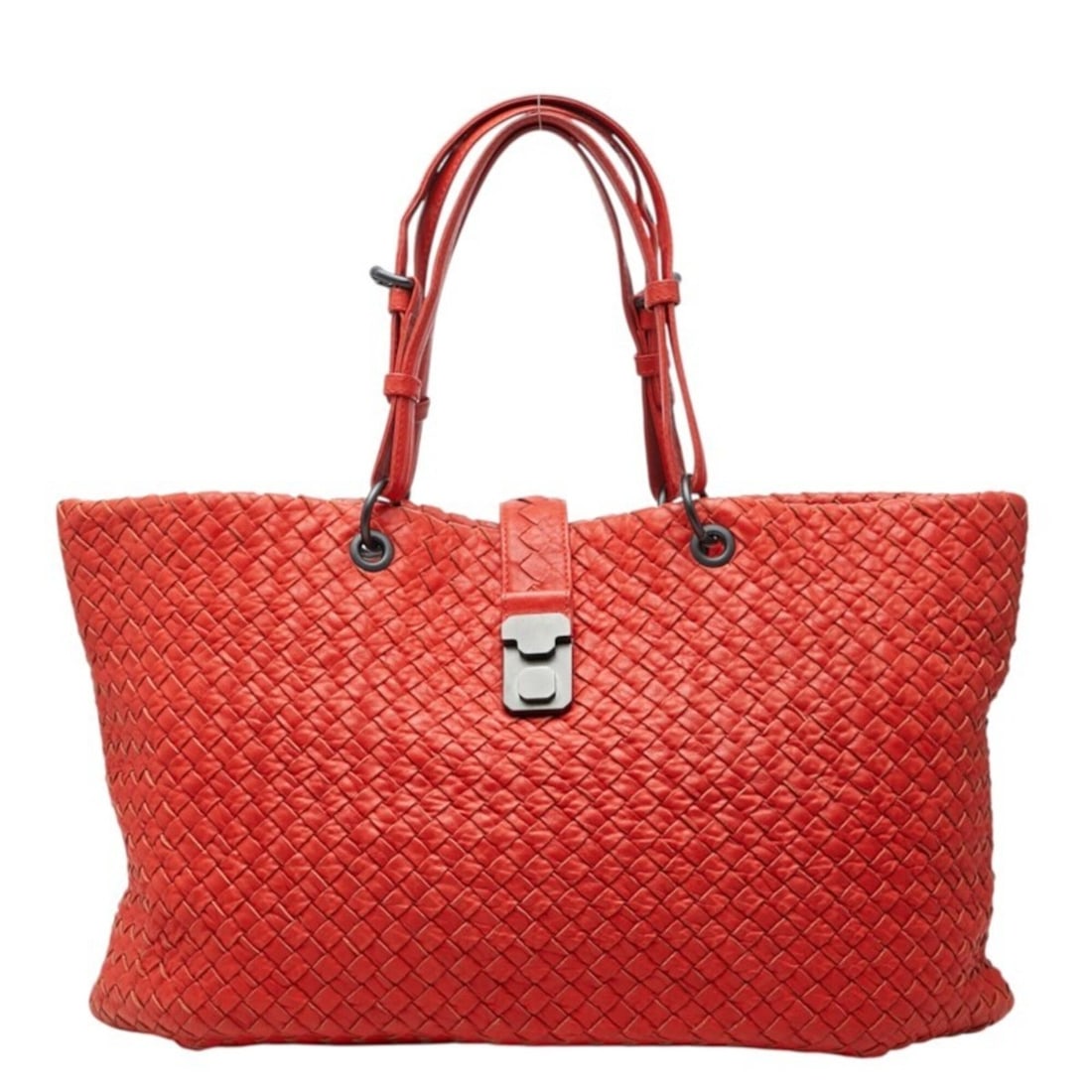 Bottega Veneta Intrecciato Tote Bag, Red Leather, Women's BOTTEGAVENETA: --- Catalog ---Category: SizeSize (HxWxD): 24cm x 41cm x 15cm / 9.44'' x 16.14'' x 5.9''Category: DesignType: Tote bagColor: Red colorGender: WomenMaterial: Leather Category: GeneralBrand: Bottega Ven