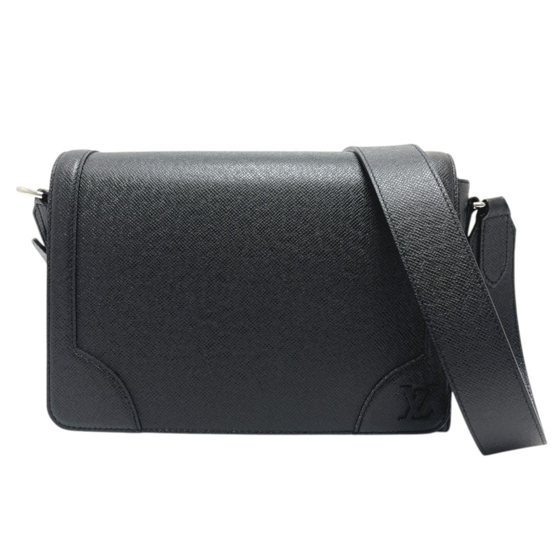 LOUIS VUITTON M30807 New Flap Messenger Bag, Crossbody Shoulder Pouch, Taiga Leather, Men's, Noir: --- Catalog ---Category: SizeSize (HxWxD): 21cm x 27.5cm x 6.5cm / 8.26'' x 10.82'' x 2.55''Category: DesignType: Pochette, Shoulder bagColor: Black, NoirGender: MenMaterial: Taiga leather Category: G