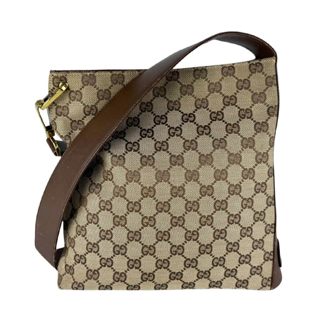 Gucci GUCCI Shoulder Bag GG Canvas Leather Brown Women's 91761 z10720: --- Catalog ---Category: SizeSize (HxWxD): 26cm x 25cm x 7cm / 10.23'' x 9.84'' x 2.75''Category: DesignType: Shoulder bagColor: BrownGender: WomenMaterial: GG canvas , Leather Category: GeneralMPN: 9