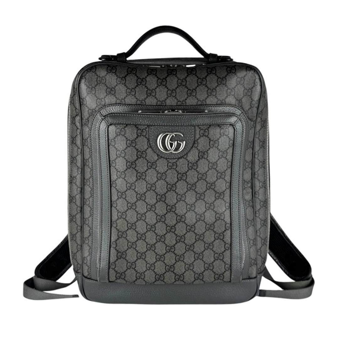 Gucci Ophidia GG Supreme Canvas Backpack, Gray, Men's, 745718 z10729: --- Catalog ---Category: SizeSize (HxWxD): 37cm x 34cm x 14cm / 14.56'' x 13.38'' x 5.51''Category: DesignType: BackpackColor: GrayGender: MenMaterial: GG Supreme Category: GeneralMPN: 745718Brand: Gu