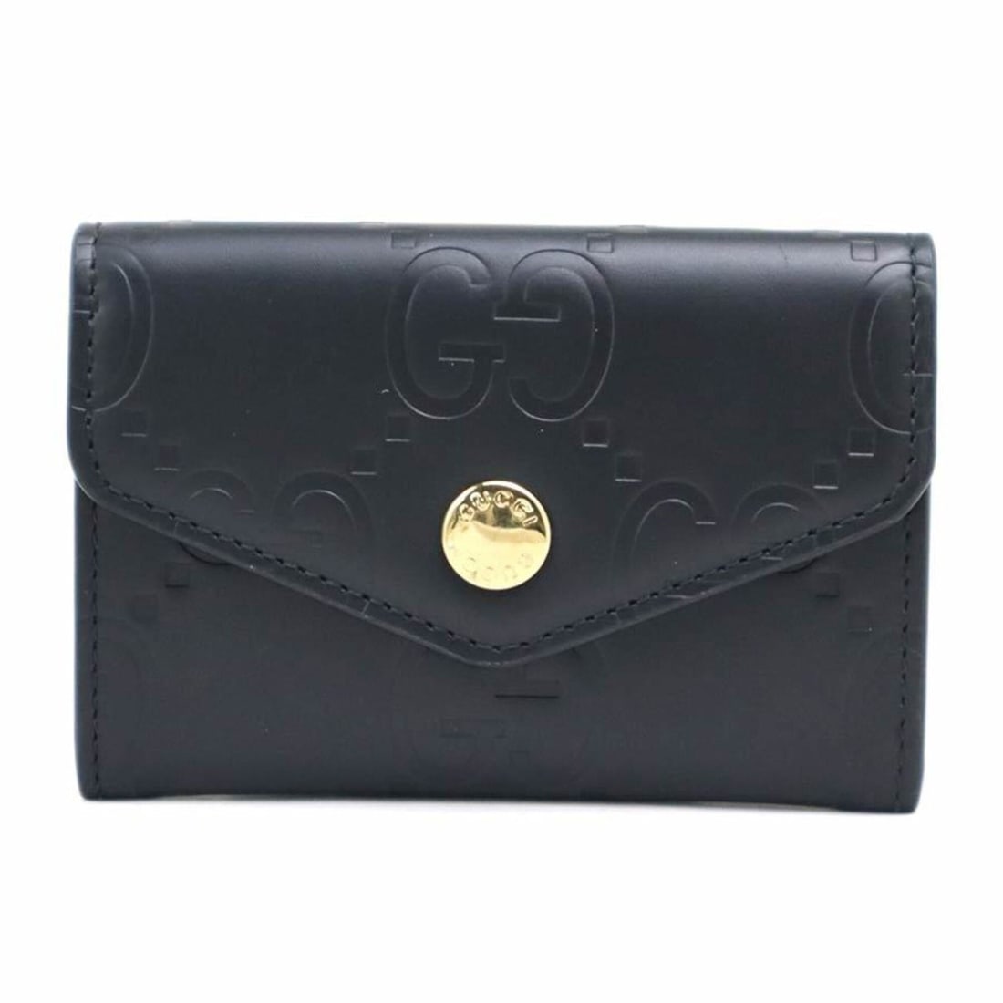 Gucci business card holder/card case, leather, black, for men and women, 772792 h32454b: --- Catalog ---Category: DesignType: Card caseColor: BlackGender: Men,WomenMaterial: Leather Category: GeneralMPN: 772792Brand: GucciCountry of Origin: ItalyCategory: Physical PropertiesSize (HxWxD): 