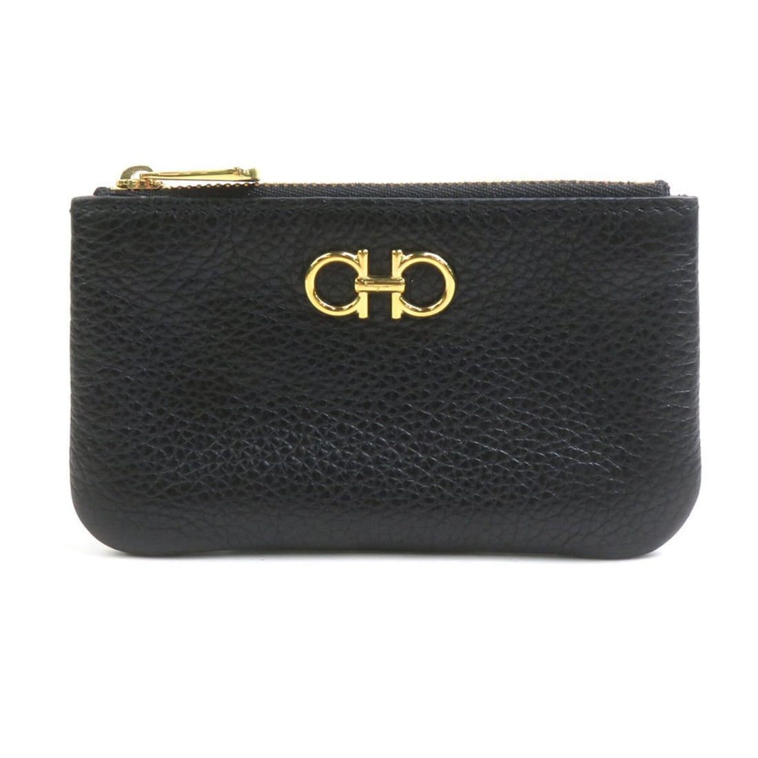 Salvatore Ferragamo wallet/coin purse, Gancini design, leather, black, women's, 56776 (1 of 19)