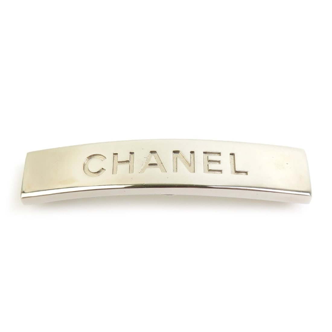 Chanel CHANEL Barrette Metal Silver Women's h32442i: --- Catalog ---Category: SizeSize (LxW): 9mm x 4.7cm / 0.35'' x 1.85''Category: DesignType: BarretteColor: SilverGender: WomenMaterial: MetalCategory: GeneralBrand: ChanelCountry of Origin: France--- 