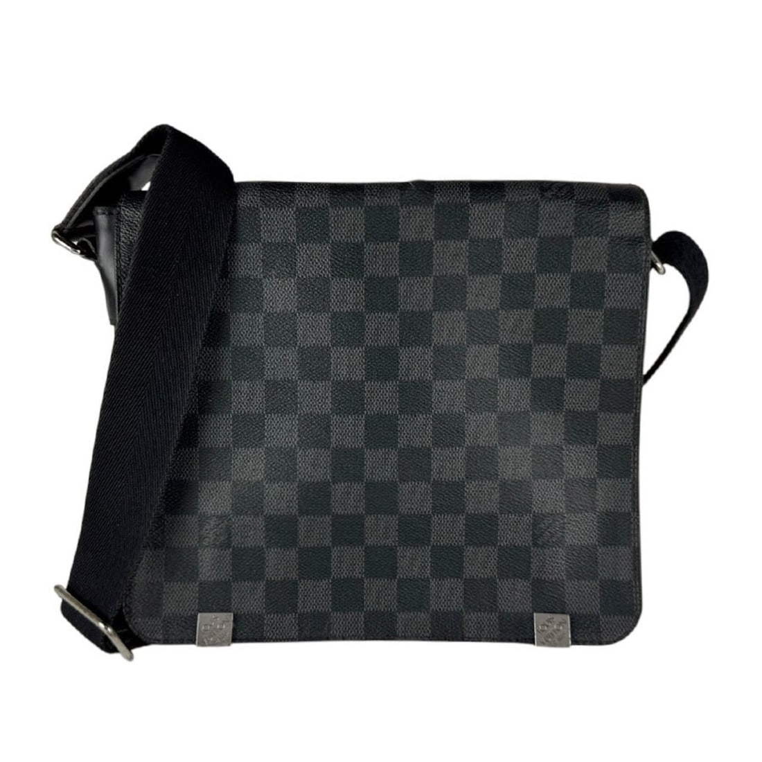 Louis Vuitton LOUIS VUITTON Shoulder Bag Damier Graphite District PM NM Canvas Black Men's N41028: --- Catalog ---Category: SizeSize (HxWxD): 22cm x 25cm x 7cm / 8.66'' x 9.84'' x 2.75''Category: DesignType: Shoulder bagColor: Black, Damier GraphiteGender: MenMaterial: Damier Graphite Category: Gen