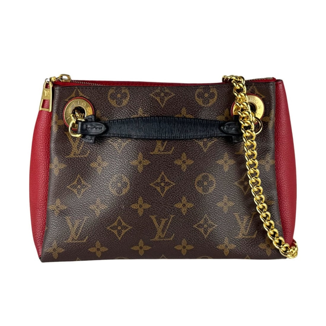 Louis Vuitton LOUIS VUITTON Shoulder Bag Monogram Surenne BB Canvas Brown Red Black Women's M43776: --- Catalog ---Category: SizeSize (HxWxD): 16cm x 24cm x 10cm / 6.29'' x 9.44'' x 3.93''Category: DesignType: Shoulder bagColor: Black, Brown, Monogram, Red colorGender: WomenMaterial: Monogram Catego