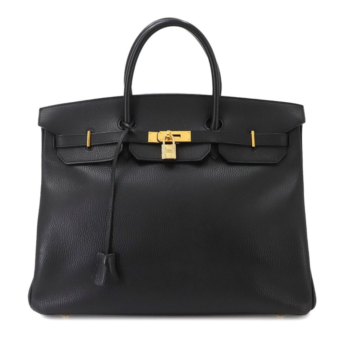 Hermes Birkin 40, Ardennes, Black, Handbag, ?C stamp, 1999 production, Gold hardware.: --- Catalog ---Category: SizeSize (HxWxD): 31.5cm x 39.5cm x 20.5cm / 12.4'' x 15.55'' x 8.07''Category: DesignType: HandbagColor: BlackGender: WomenMaterial: Ardennes leather Category: GeneralBrand: 
