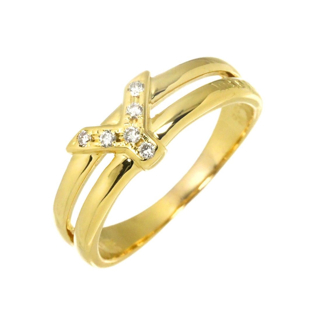 Christian Dior 1 Ring, 0.03ct Diamond, 18K YG Yellow Gold 750, Initial Y, Diamond Ring: --- Catalog ---Category: SizeJP Size: 17US Size: 8.5Category: DesignType: Band ringGender: Women,MenMaterial: Yellow gold (18K)Category: GeneralBrand: Christian Dior--- Item List ---Section: Condition
