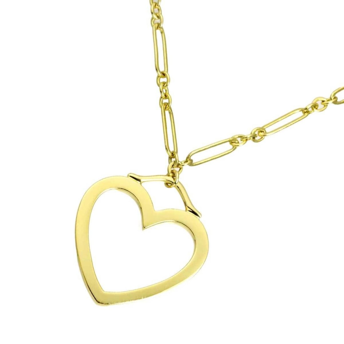 Tiffany & Co. Sentimental Heart Necklace, 46cm, 18K Yellow Gold 750.: --- Catalog ---Category: SizePendant Size: 23.4mm x 20.9mm / 0.92'' x 0.82''Neck Circumference: 46 cm / 18.11''Category: DesignGender: WomenMaterial: Yellow gold (18K)Necklace Type: NecklaceCategory: 