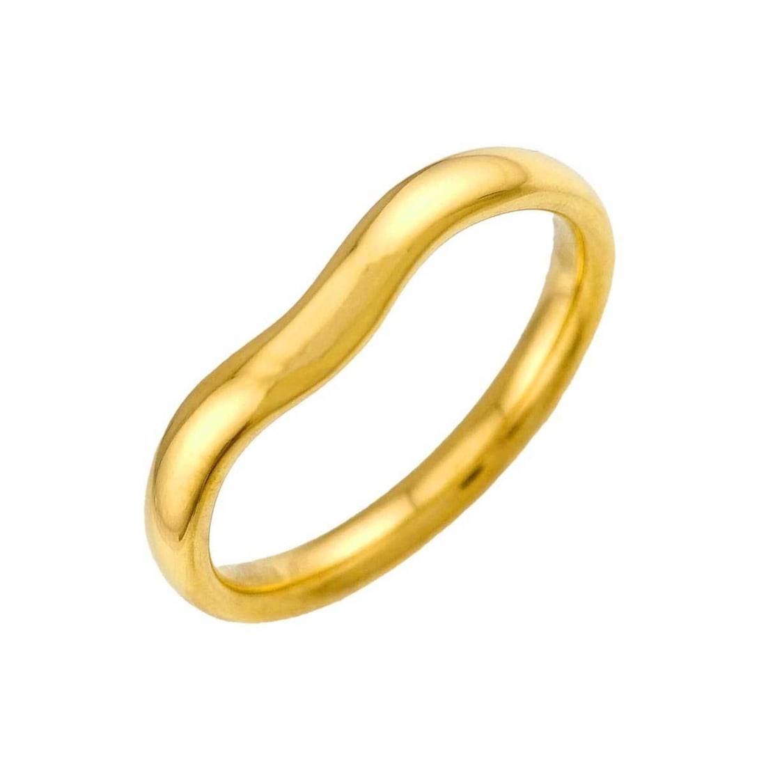 Tiffany & Co. Curved Band Ring, 18K Yellow Gold (750): --- Catalog ---Category: SizeJP Size: 17.5US Size: 8.5Category: DesignType: Band ringGender: MenMaterial: Yellow gold (18K)Category: GeneralBrand: Tiffany--- Item List ---Section: ConditionRanking: Ra