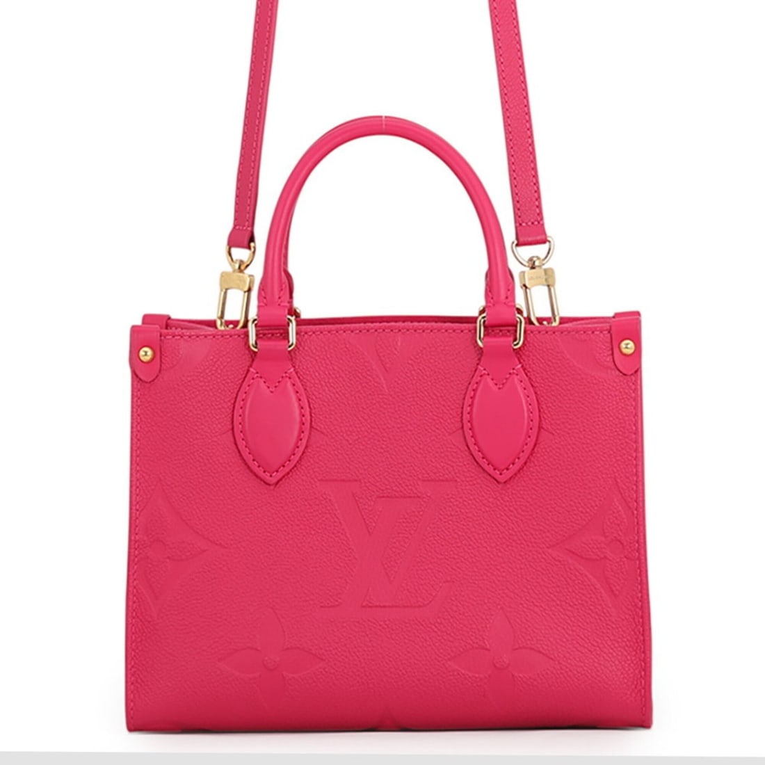 Louis Vuitton Monogram Empreinte OnTheGo PM Handbag M45660 LOUIS VUITTON 2-way Shoulder Bag: --- Catalog ---Category: SizeWeight: 610g / 1.34lb.Size (HxWxD): 19cm x 25cm x 10cm / 7.48'' x 9.84'' x 3.93''Strap Length: 95cm - 110cm / 37.4'' - 43.3''Category: DesignType: Handbag, Shoulder bagCol