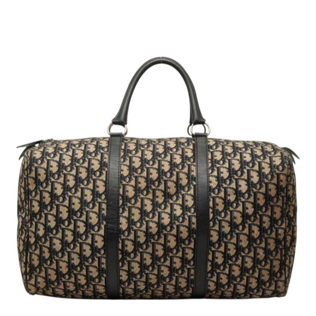 Christian Dior Dior Trotter Handbag Boston Bag Beige Navy Canvas Leather Women's: --- Catalog ---Category: SizeSize (HxWxD): 22cm x 40cm x 18cm / 8.66'' x 15.74'' x 7.08''Category: DesignType: Boston bag, HandbagColor: Beige, NavyGender: WomenMaterial: Canvas , Leather Category: Ge