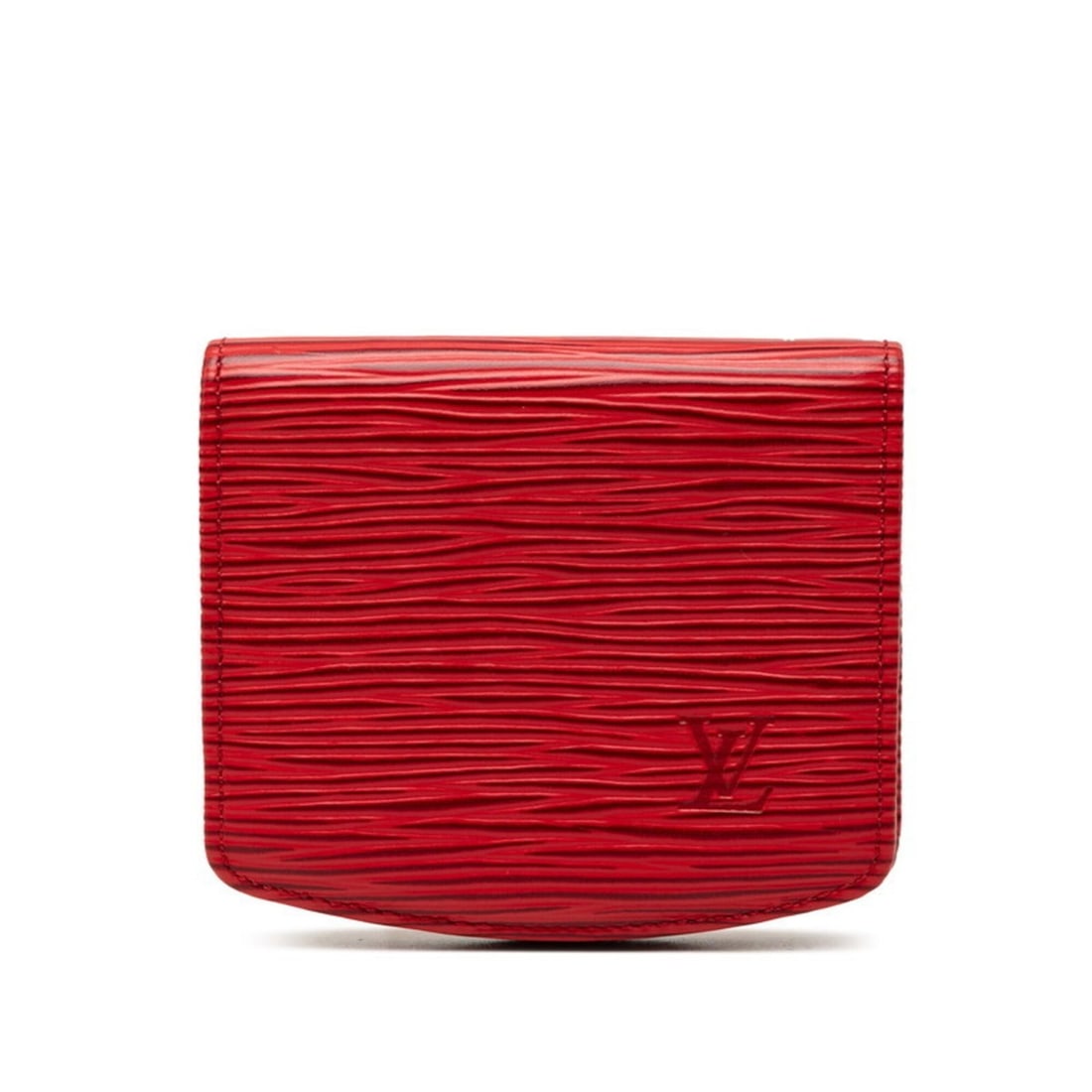 Louis Vuitton Epi Cuvette Spool Wallet/Coin Purse, M63707, Red Leather, Women's LOUIS VUITTON: --- Catalog ---Category: SizeSize (HxWxD): 8cm x 9.2cm x 1.3cm / 3.14'' x 3.62'' x 0.51''Category: DesignType: Coin purse/coin caseColor: Red colorGender: WomenMaterial: Leather Category: GeneralMPN: 
