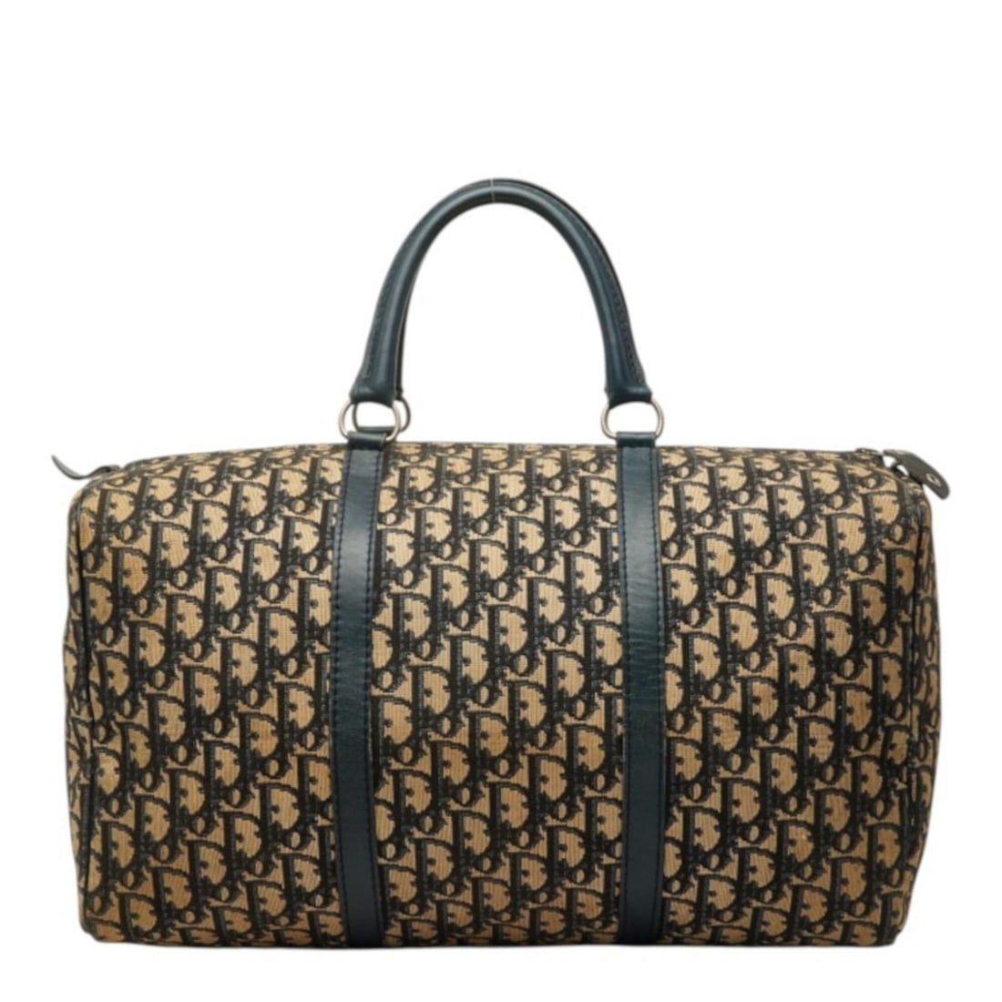 Christian Dior Dior Trotter Handbag Boston Bag Beige Navy Canvas Leather Women's: --- Catalog ---Category: SizeSize (HxWxD): 24cm x 40cm x 18cm / 9.44'' x 15.74'' x 7.08''Category: DesignType: Boston bag, HandbagColor: Beige, NavyGender: WomenMaterial: Canvas , Leather Category: Ge