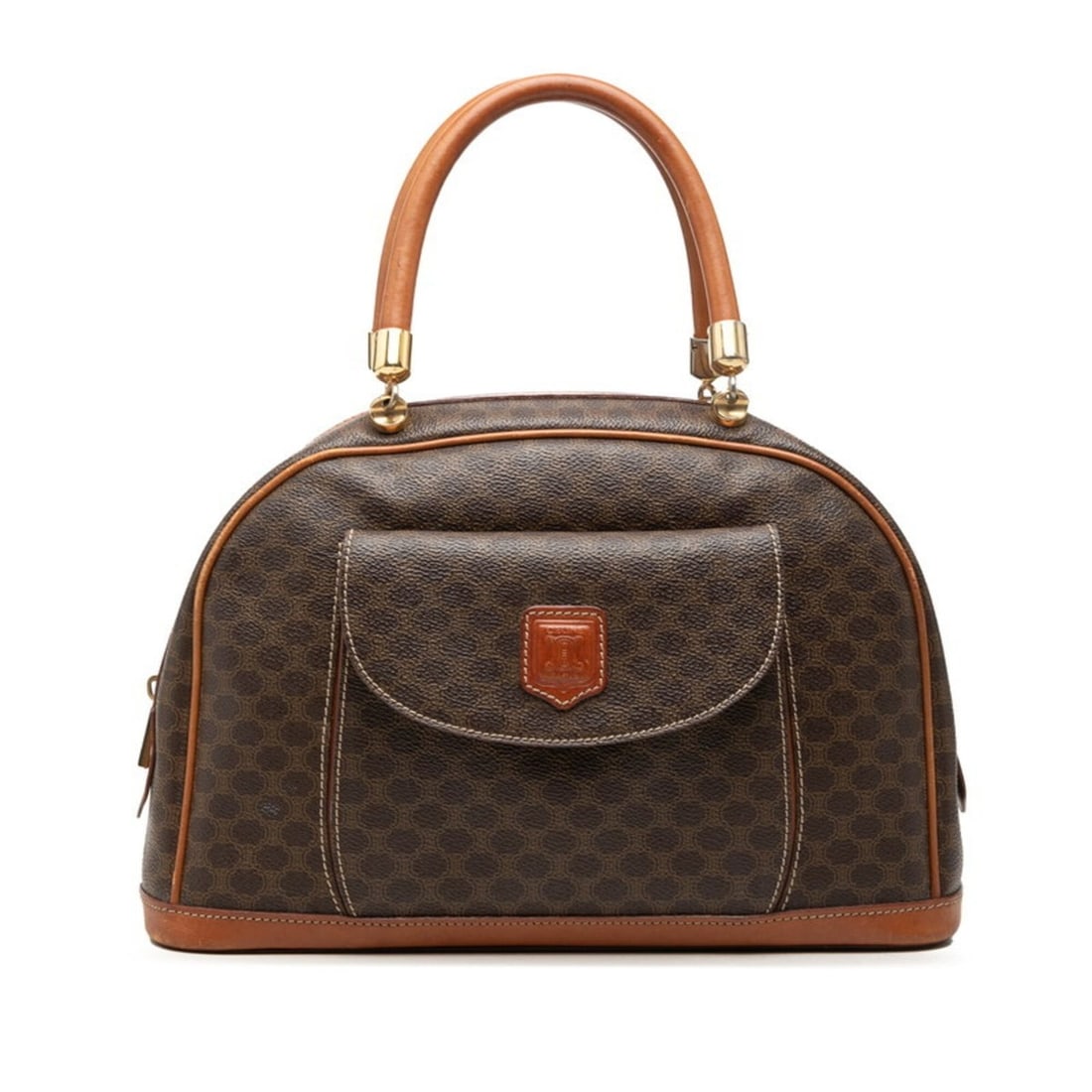 Celine Macadam Handbag, Brown Leather, Women's CELINE: --- Catalog ---Category: SizeSize (HxWxD): 12.5cm x 32.5cm x 11cm / 4.92'' x 12.79'' x 4.33''Category: DesignType: HandbagColor: BrownGender: WomenMaterial: PVC , Leather Category: GeneralBrand: Celin