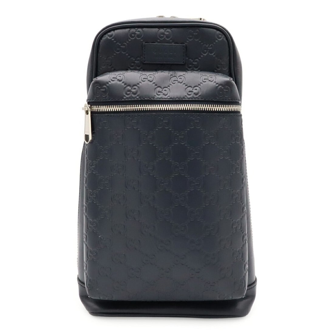 GUCCI Guccissima Crossbody Bag, Sling Shoulder Leather, Navy, Japan Limited Edition 450970 (1 of 13)