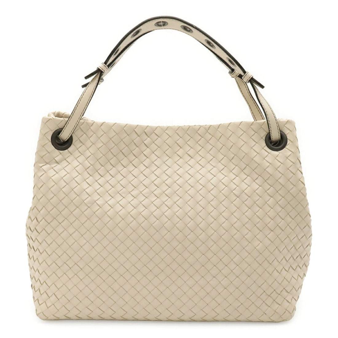 BOTTEGA VENETA Bottega Veneta Intrecciato Medium Garda Bag Tote Shoulder Leather Ivory (1 of 9)