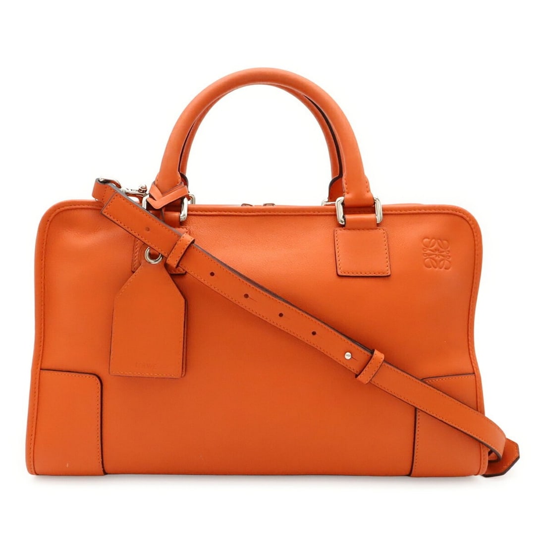 LOEWE Amazona 36 Anagram Handbag Shoulder Bag Leather Orange 352.79.A22: --- Catalog ---Category: SizeSize (HxWxD): 22cm x 36cm x 15.5cm / 8.66'' x 14.17'' x 6.1''Category: DesignType: Handbag, Shoulder bagColor: OrangeGender: WomenMaterial: Leather Category: GeneralMPN: 3