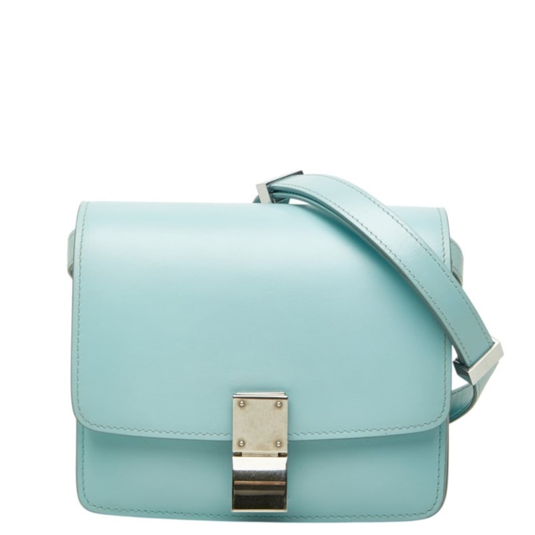 Celine Classic Box Crossbody Shoulder Bag, Blue Leather, Women's CELINE: --- Catalog ---Category: SizeSize (HxWxD): 13cm x 16cm x 6.5cm / 5.11'' x 6.29'' x 2.55''Category: DesignType: Shoulder bagColor: BlueGender: WomenMaterial: Leather Category: GeneralBrand: Celine--- I
