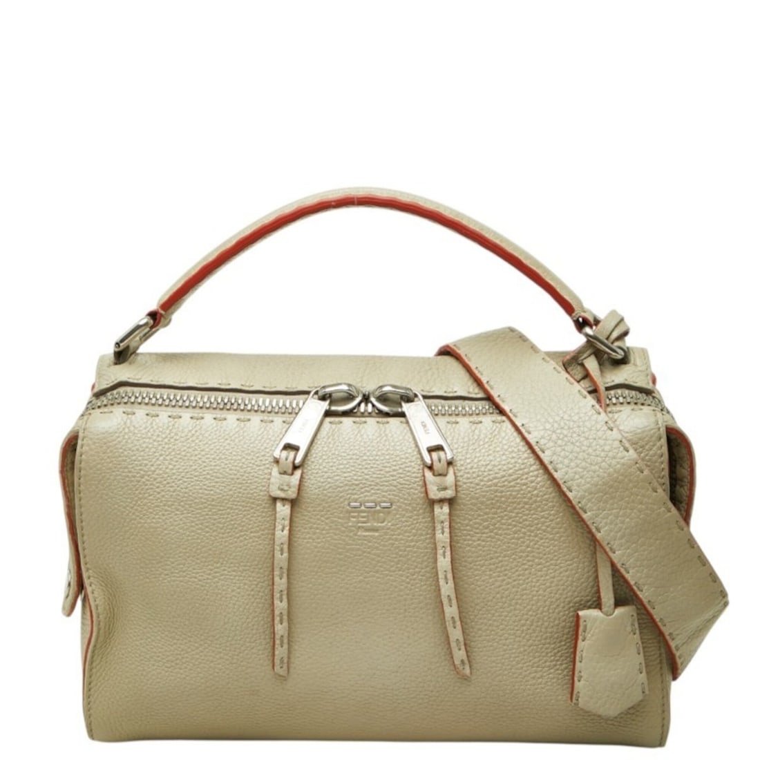 Fendi Selleria Lei Handbag Shoulder Bag 2WAY 8BL137 Greige Beige Leather Women's FENDI: --- Catalog ---Category: SizeSize (HxWxD): 19.5cm x 30cm x 14cm / 7.67'' x 11.81'' x 5.51''Category: DesignType: Handbag, Shoulder bagColor: Beige, GrayishGender: WomenMaterial: Leather Category: Gene