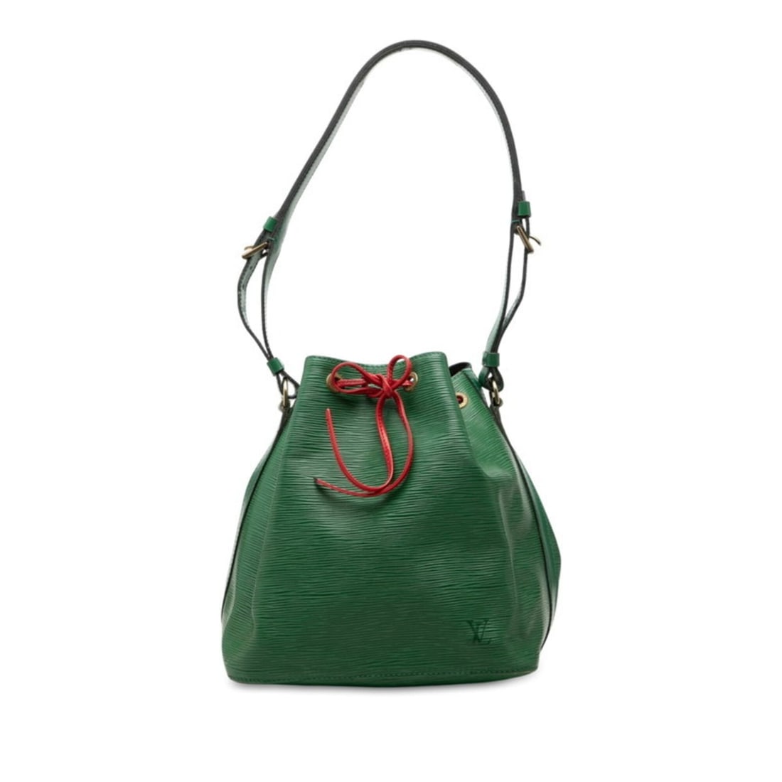 Louis Vuitton Epi Petit Noé Shoulder Bag, Bicolor, M44147, Green and Red Leather, Women's LOUIS: --- Catalog ---Category: SizeSize (HxWxD): 26cm x 25cm x 18cm / 10.23'' x 9.84'' x 7.08''Category: DesignType: Shoulder bagColor: Bicolor, Green, Red colorGender: WomenMaterial: Leather Category: Gene