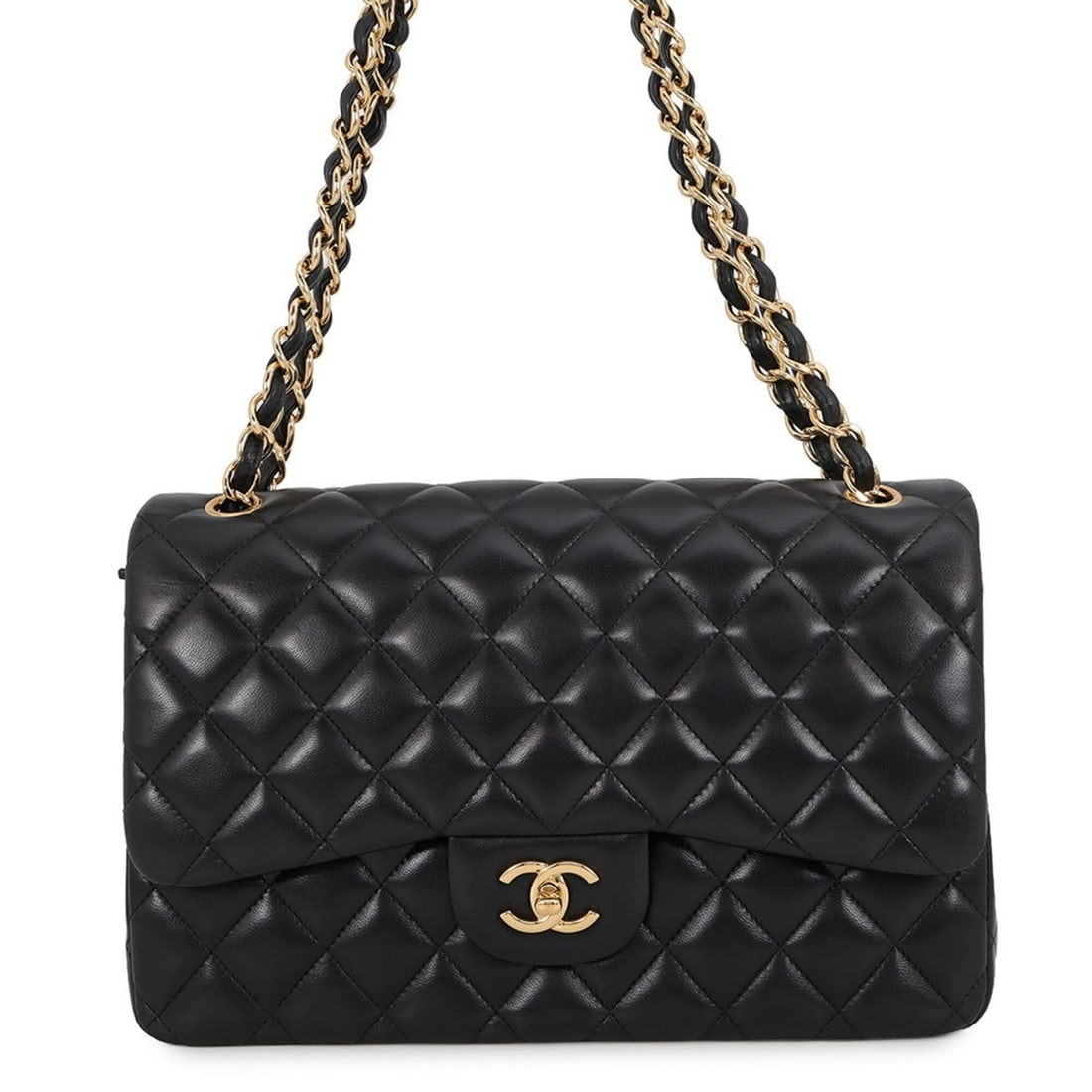 Chanel Chain Shoulder Bag Matelassé 30 Coco Mark Lambskin A58600 CHANEL Black Handbag Women's (1 of 18)