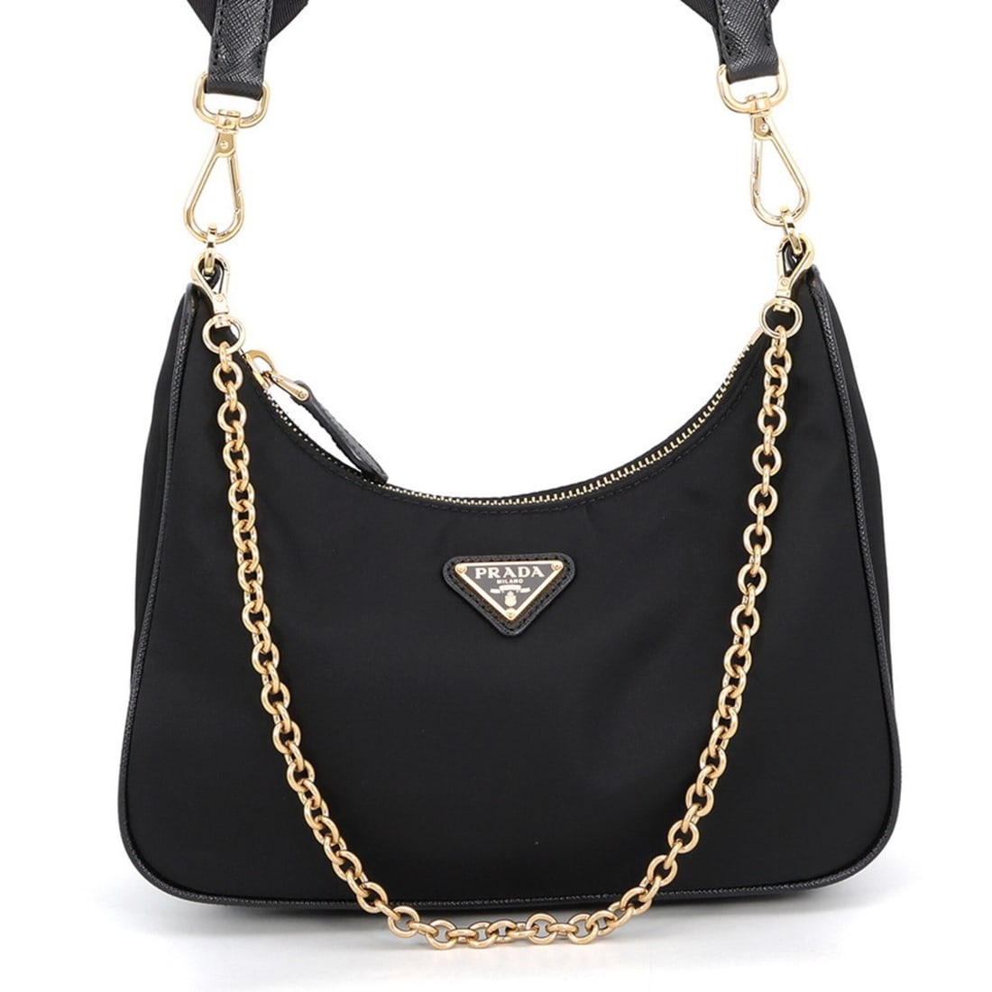 Prada Shoulder Bag Re-Edition 2005 Re-Nylon Nylon 1BH204 PRADA 2-way Black Handbag (1 of 17)