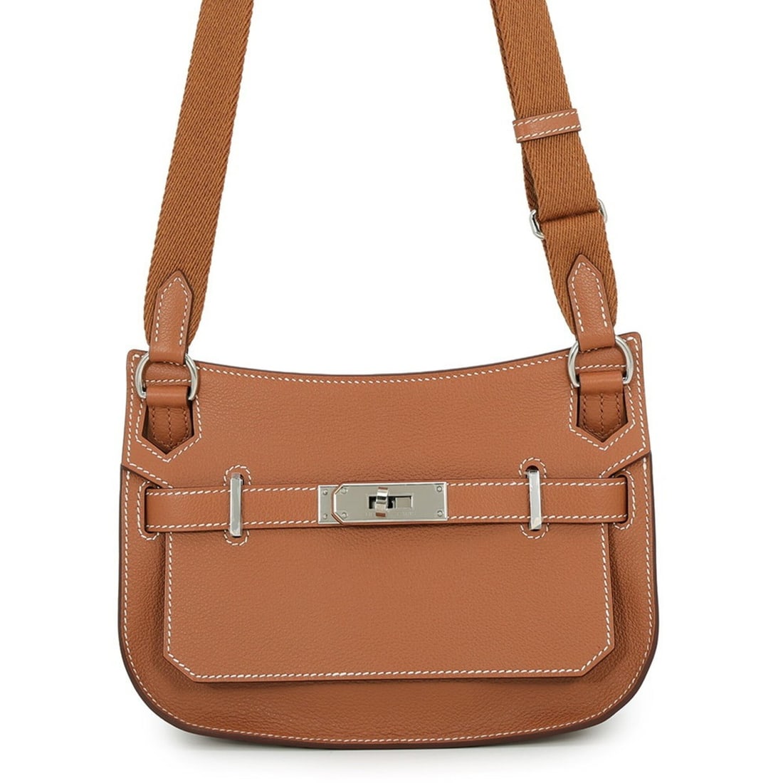 Hermes Jypsiere Mini Gold Evercolor B Stamp Handbag HERMES (1 of 16)