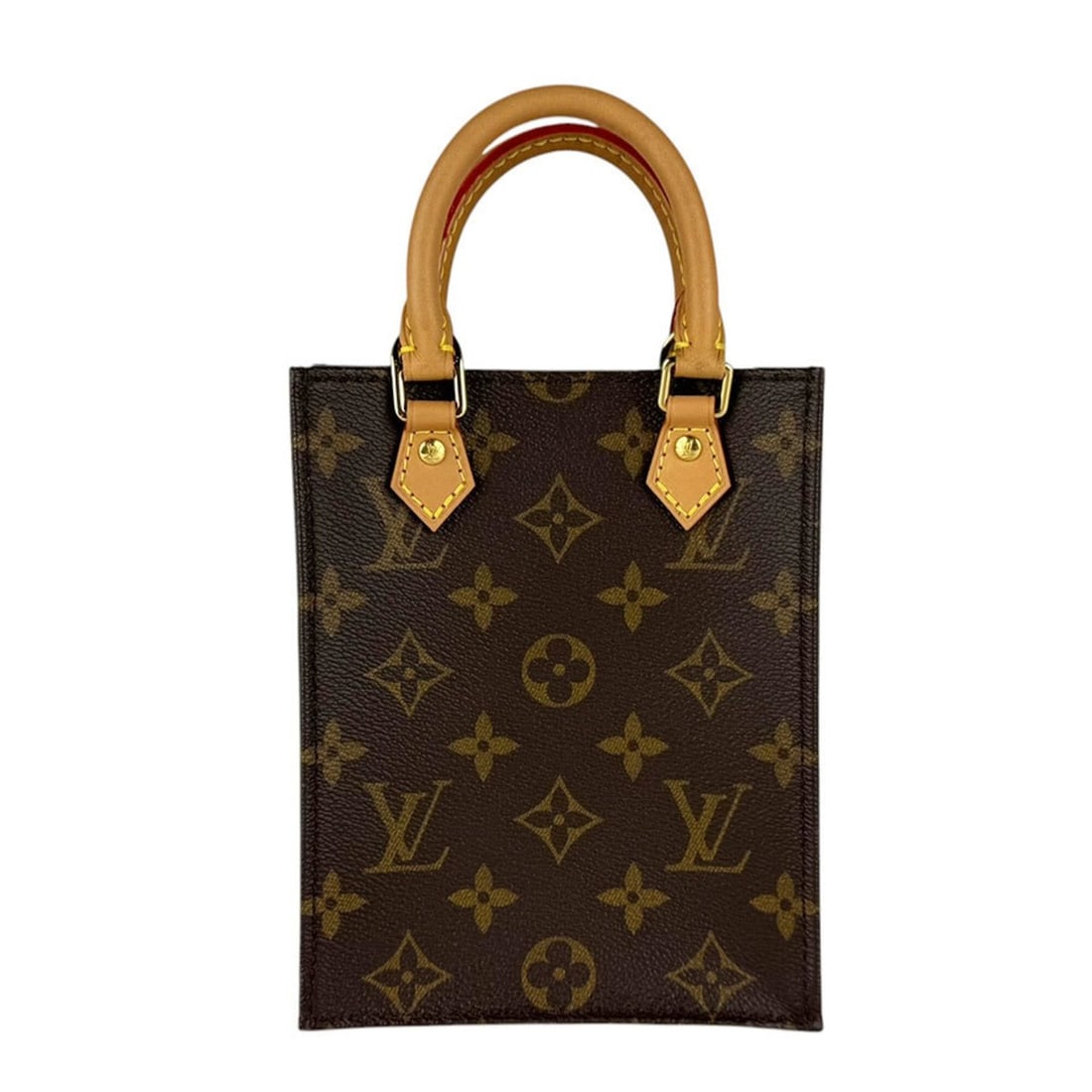 Louis Vuitton LOUIS VUITTON Handbag Shoulder Bag Monogram Petite Sac Plat Canvas Brown Women's: --- Catalog ---Category: SizeSize (HxWxD): 17cm x 13cm x 5cm / 6.69'' x 5.11'' x 1.96''Category: DesignType: Handbag, Shoulder bagColor: Brown, MonogramGender: WomenMaterial: Monogram Category: Genera