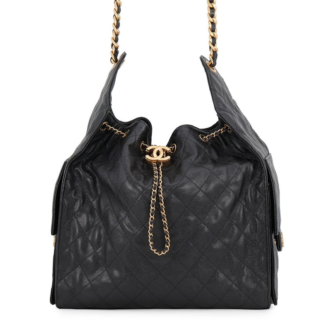 Chanel Chain Shoulder Bag CHANEL25 Medium Coco Mark Matelassé Caviar Skin AS5311 CHANEL Black: --- Catalog ---Category: SizeSize (HxWxD): 29cm x 29cm x 14.5cm / 11.41'' x 11.41'' x 5.7''Category: DesignType: Shoulder bagColor: BlackGender: WomenMaterial: Grained Calfskin Category: GeneralBrand: