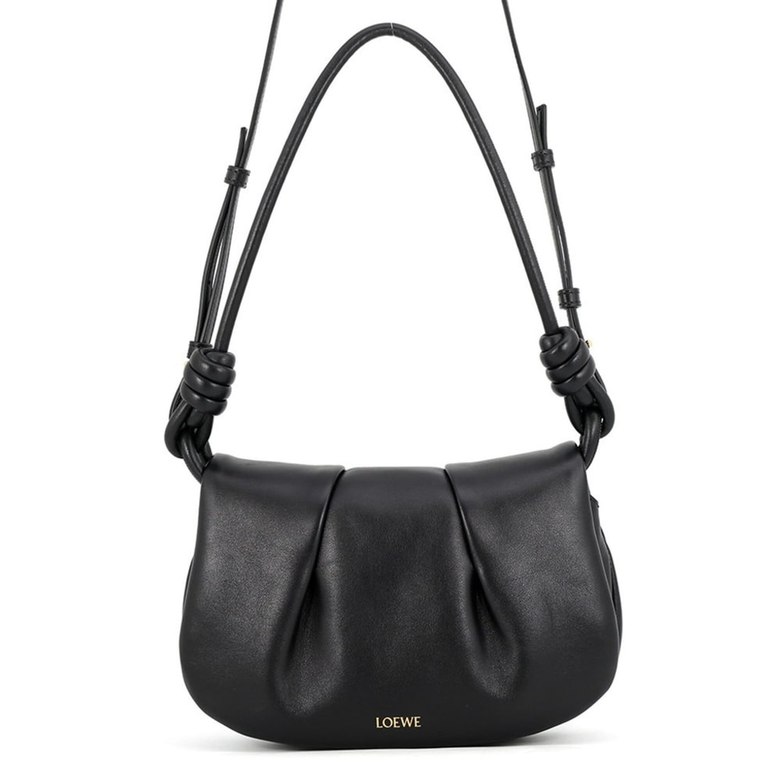 Loewe Paseo Satchel Shoulder Bag, Leather, A709Q89X01, LOEWE 2-way, Black, Handbag: --- Catalog ---Category: SizeSize (HxWxD): 17cm x 24cm x 3cm / 6.69'' x 9.44'' x 1.18''Category: DesignType: Shoulder bagColor: BlackGender: WomenMaterial: Leather Category: GeneralBrand: LoeweCountry