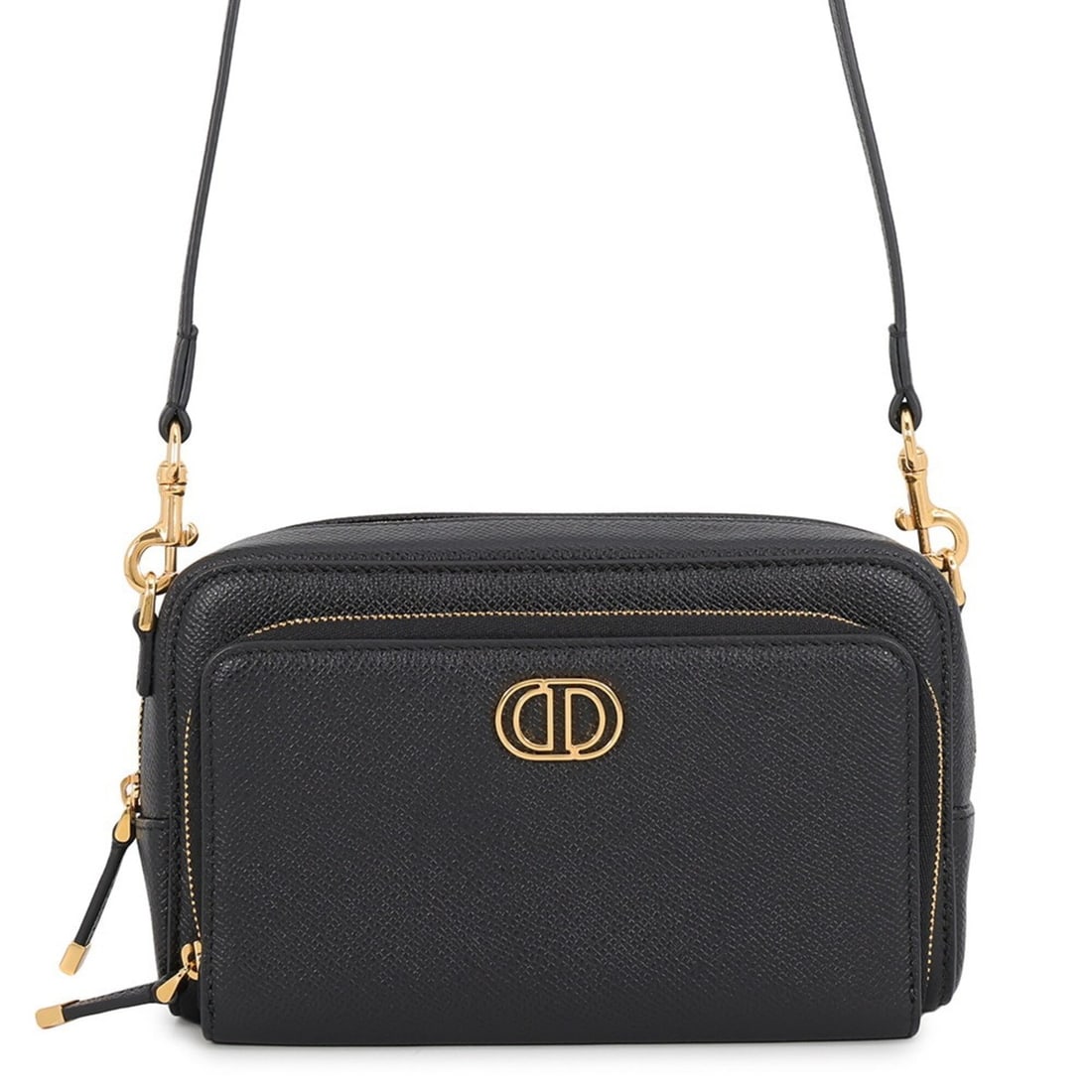 Christian Dior Shoulder Bag Caro Double Pouch Leather S7431UBAE Black Handbag Women's: --- Catalog ---Category: SizeSize (HxWxD): 11.5cm x 19cm x 6.5cm / 4.52'' x 7.48'' x 2.55''Category: DesignType: Shoulder bagColor: BlackGender: WomenMaterial: Leather Category: GeneralBrand: Christia