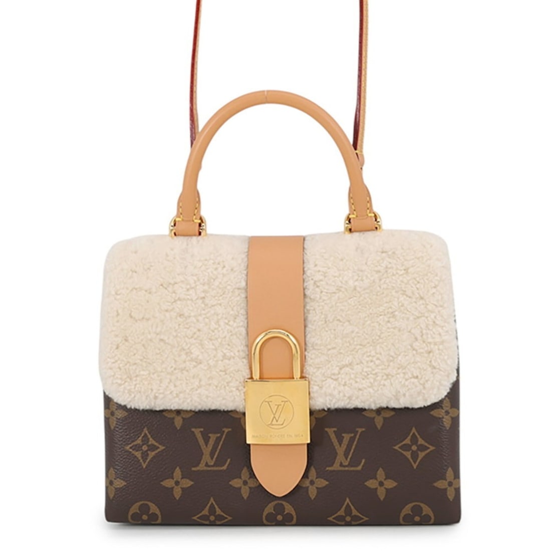 Louis Vuitton Monogram Mouton Rocky BB Handbag M46318 LOUIS VUITTON 2-way Shoulder Bag for Women: --- Catalog ---Category: SizeSize (HxWxD): 16.5cm x 20.5cm x 7.5cm / 6.49'' x 8.07'' x 2.95''Category: DesignType: Handbag, Shoulder bagColor: BrownGender: WomenMaterial: Monogram , Leather Leather/Fu