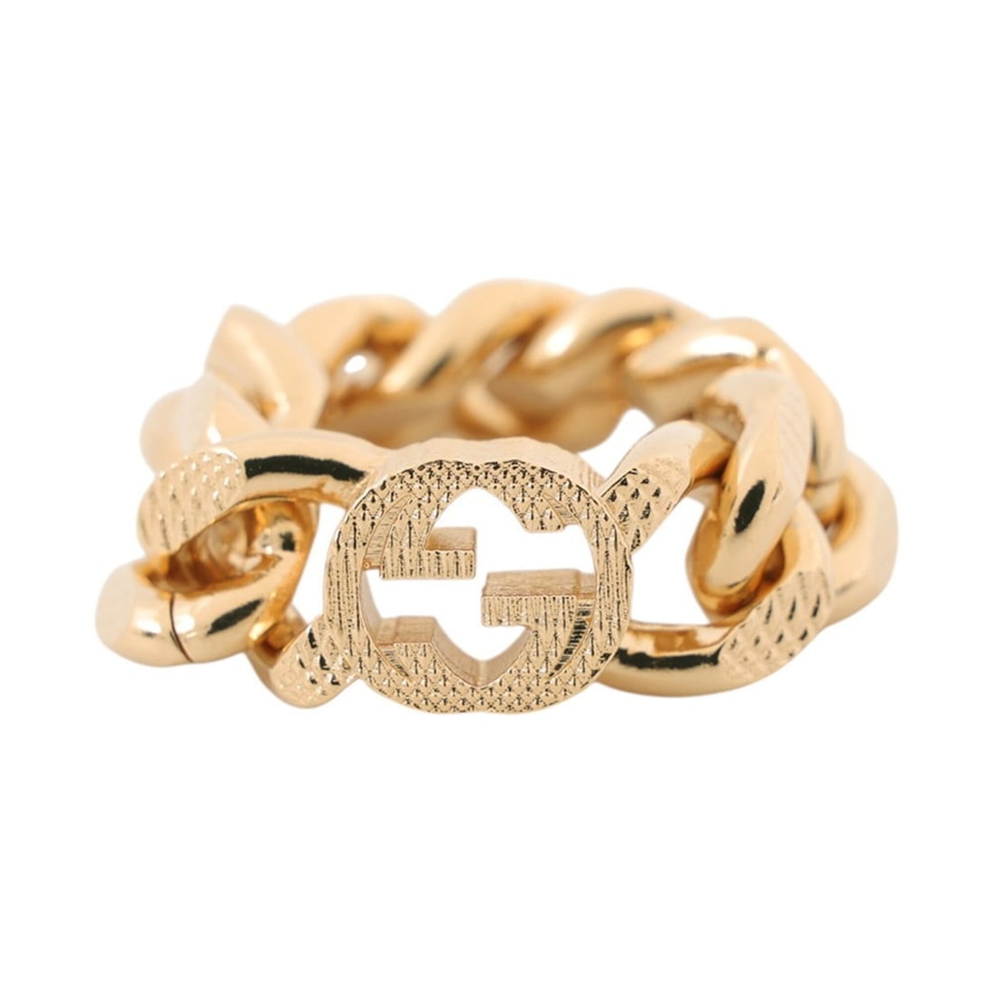 Gucci GG Chain Metal Ring, Size XS. (GUCCI ring, GUCCI RING): --- Catalog ---Category: SizeJP Size: 9US Size: 5Category: DesignType: Band ringGender: WomenMaterial: MetalCategory: GeneralBrand: Gucci--- Item List ---Section: ConditionRanking: Rank S Used - Mint 