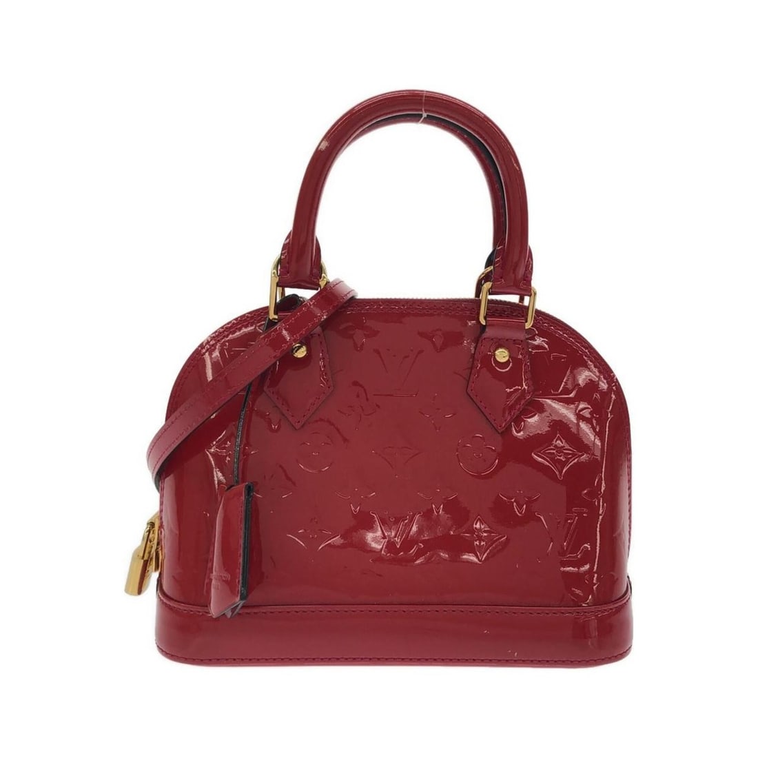 Louis Vuitton Vernis Alma BB M90174 Handbag: --- Catalog ---Category: SizeWeight: 500g / 1.1lb.Size (HxWxD): 17.5cm x 24cm x 11cm / 6.88'' x 9.44'' x 4.33''Strap Length: 122cm / 48.03''Handle Length: 28cm / 11.02''Category: DesignType: HandbagCo