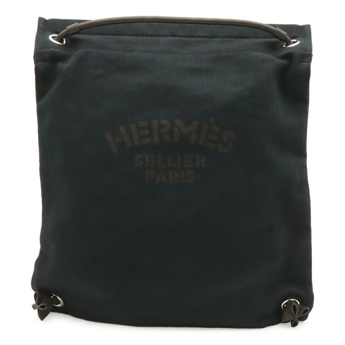 HERMES Sac Aline Backpack Shoulder Bag Toile Chevron Leather Black Brown K Stamp: --- Catalog ---Category: SizeSize (HxWxD): 37cm x 32cm / 14.56'' x 12.59''Category: DesignType: Backpack, Shoulder bagColor: Black, Brown, Dark brownGender: WomenMaterial: Toile chevron Category: Gene