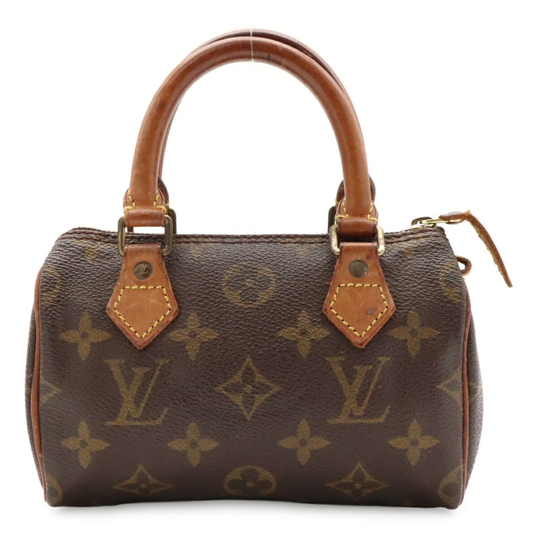 LOUIS VUITTON Louis Vuitton Monogram Mini Speedy Handbag Pouch M41534: --- Catalog ---Category: SizeSize (HxWxD): 10cm x 15.5cm x 7cm / 3.93'' x 6.1'' x 2.75''Category: DesignType: Handbag, PouchColor: BrownGender: WomenMaterial: Monogram Mini Category: GeneralMPN: M4153