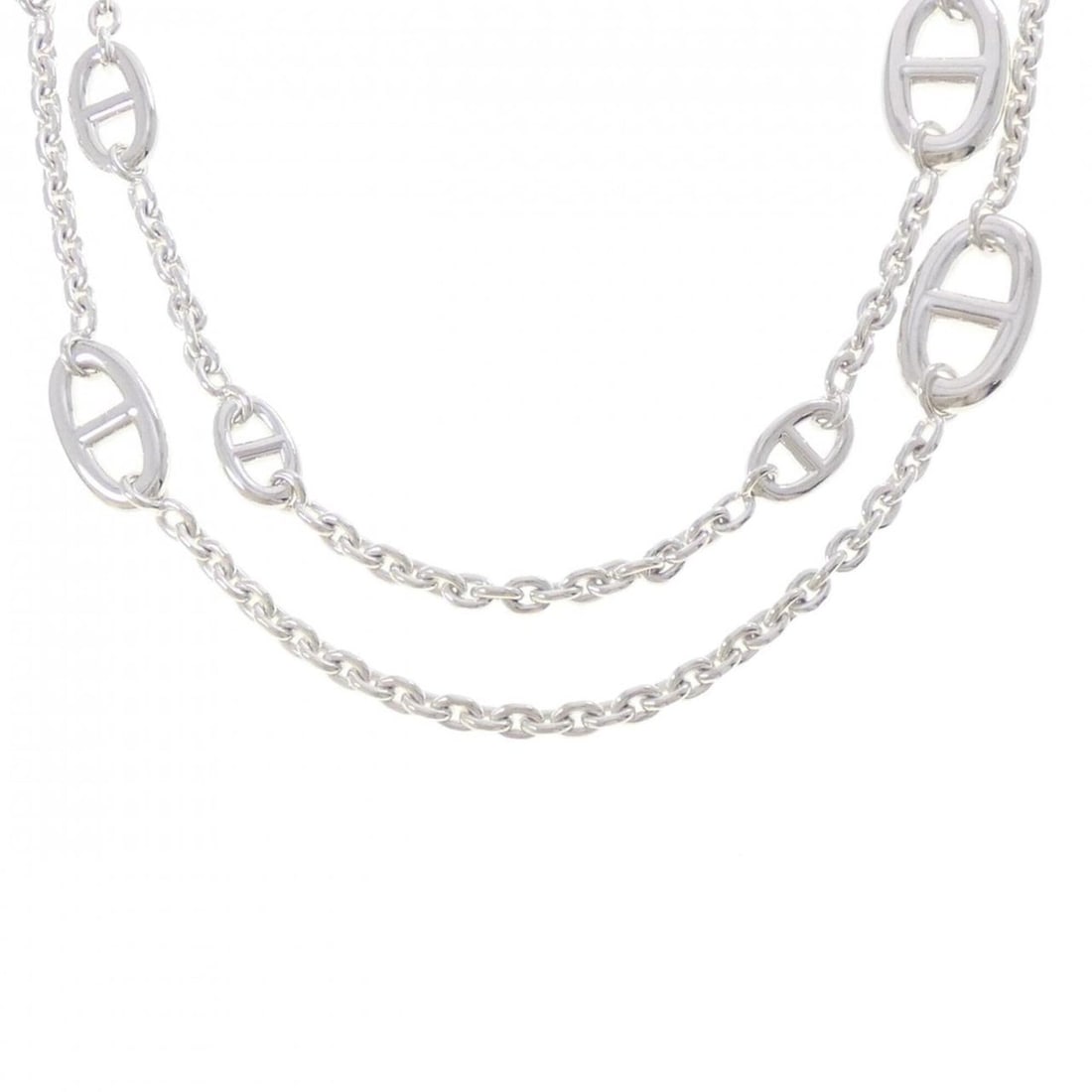 Hermes Farandole Necklace: --- Catalog ---Category: SizePendant Size: 14.2mm / 0.55''Neck Circumference: 118 cm / 46.45''Category: DesignColor: SilverGender: Women,MenMaterial: Silver 925Necklace Type: NecklaceCategory: