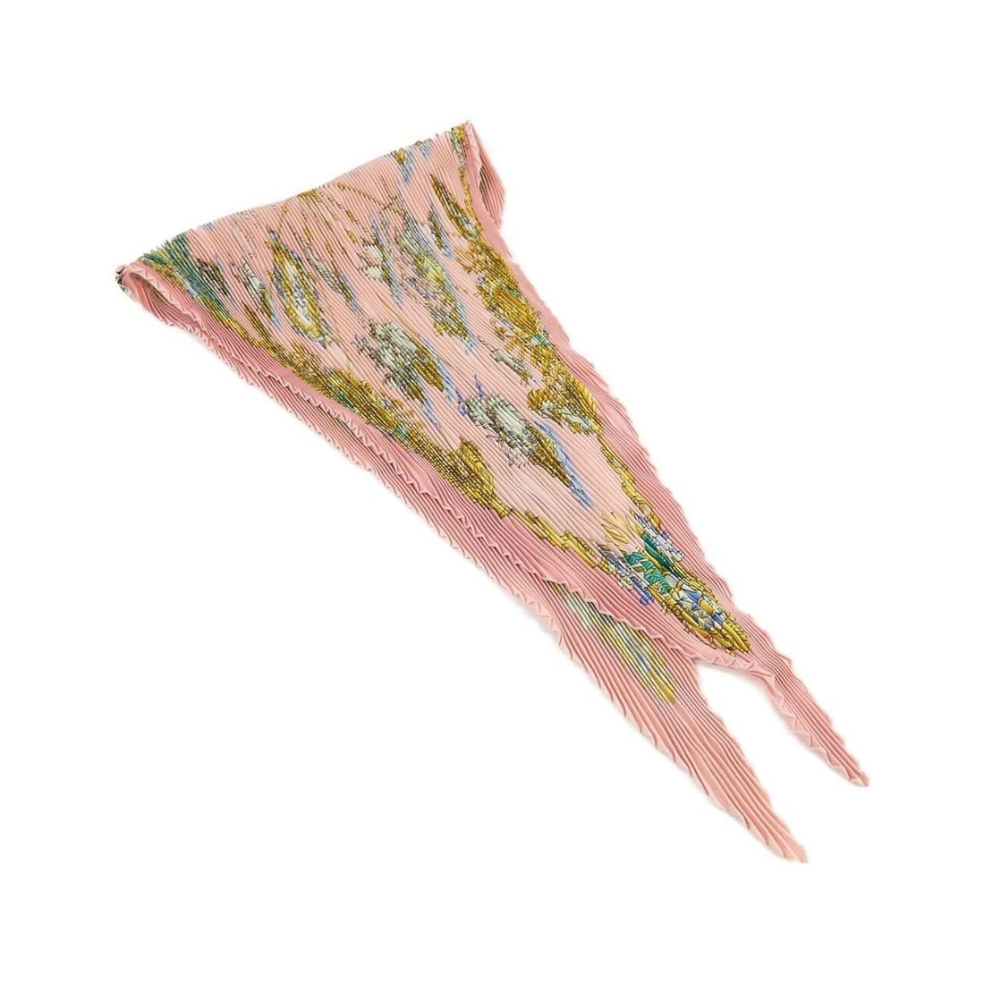 Hermes pleated scarf muffler: --- Catalog ---Category: SizeSize (LxW): 88.5cm x 88.5cm / 34.84'' x 34.84''Category: DesignType: ScarfColor: PinkGender: Women,MenMaterial: Silk Category: GeneralBrand: Hermes--- Item List ---Section