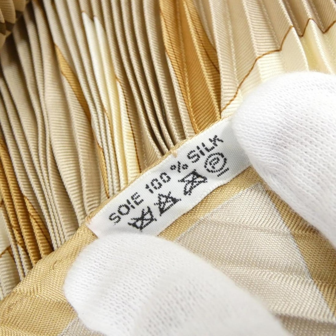Hermes pleated scarf muffler - 6